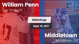 Matchup: William Penn vs. Middletown  2017