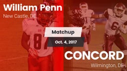 Matchup: William Penn vs. CONCORD  2017