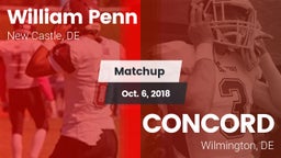 Matchup: William Penn vs. CONCORD  2018