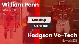 Matchup: William Penn vs. Hodgson Vo-Tech  2018