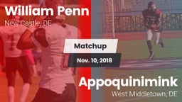 Matchup: William Penn vs. Appoquinimink  2018