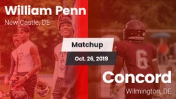 Matchup: William Penn vs. Concord  2019