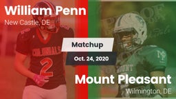 Matchup: William Penn vs. Mount Pleasant  2020
