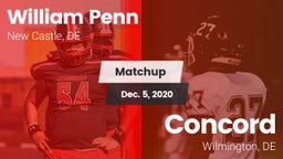 Matchup: William Penn vs. Concord  2020