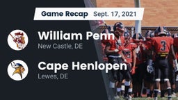 Recap: William Penn  vs. Cape Henlopen  2021
