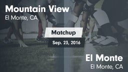 Matchup: Mountain View vs. El Monte  2016