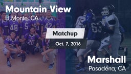 Matchup: Mountain View vs. Marshall  2016