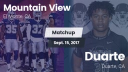 Matchup: Mountain View vs. Duarte  2017