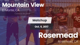 Matchup: Mountain View vs. Rosemead  2017