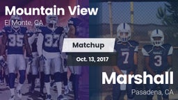 Matchup: Mountain View vs. Marshall  2017