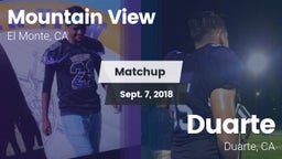 Matchup: Mountain View vs. Duarte  2018