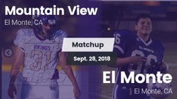 Matchup: Mountain View vs. El Monte  2018