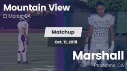 Matchup: Mountain View vs. Marshall  2018