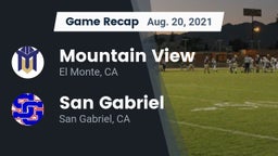 Recap: Mountain View  vs. San Gabriel  2021