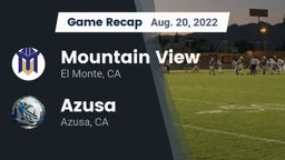 Recap: Mountain View  vs. Azusa  2022