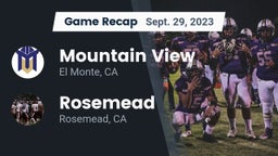Recap: Mountain View  vs. Rosemead  2023