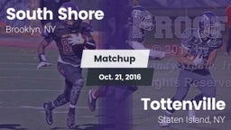 Matchup: South Shore vs. Tottenville  2016