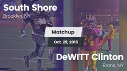 Matchup: South Shore vs. DeWITT Clinton  2016
