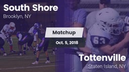 Matchup: South Shore vs. Tottenville  2018