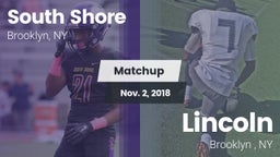 Matchup: South Shore vs. Lincoln  2018