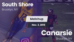 Matchup: South Shore vs. Canarsie  2019