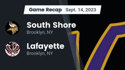 Recap: South Shore  vs. Lafayette  2023