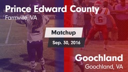 Matchup: Prince Edward County vs. Goochland  2016