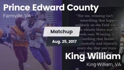 Matchup: Prince Edward County vs. King William  2017