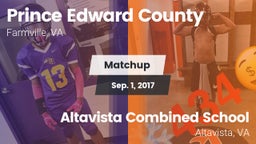 Matchup: Prince Edward County vs. Altavista Combined School  2017