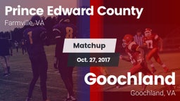 Matchup: Prince Edward County vs. Goochland  2017