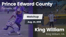 Matchup: Prince Edward County vs. King William  2018