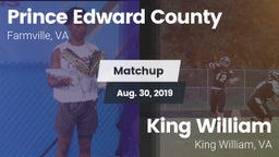 Matchup: Prince Edward County vs. King William  2019