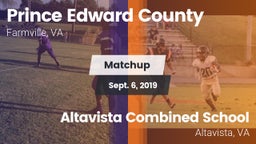 Matchup: Prince Edward County vs. Altavista Combined School  2019