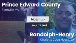 Matchup: Prince Edward County vs. Randolph-Henry  2019