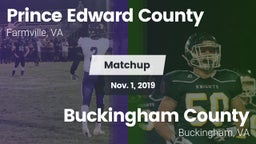 Matchup: Prince Edward County vs. Buckingham County  2019