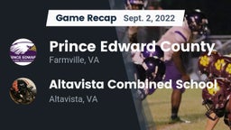 Recap: Prince Edward County  vs. Altavista Combined School  2022