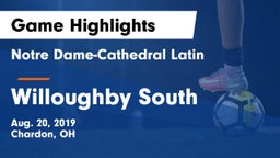 Notre Dame-Cathedral Latin  vs Willoughby South  Game Highlights - Aug. 20, 2019