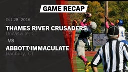 Recap: Thames River Crusaders vs. Abbott/Immaculate 2016