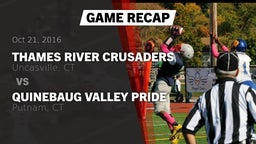 Recap: Thames River Crusaders vs. Quinebaug Valley Pride 2016