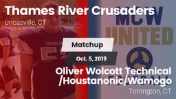 Matchup: Thames River vs. Oliver Wolcott Technical /Houstanonic/Wamogo 2019