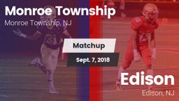Matchup: Monroe Township vs. Edison  2018