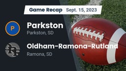 Recap: Parkston  vs. Oldham-Ramona-Rutland  2023