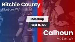 Matchup: Ritchie County vs. Calhoun  2017