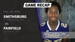 Recap: Smithsburg  vs. Fairfield  2016