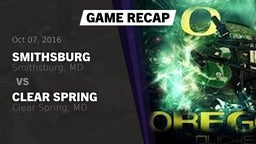 Recap: Smithsburg  vs. Clear Spring  2016