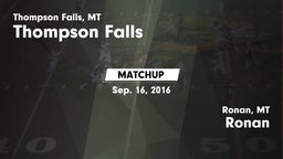 Matchup: Thompson Falls vs. Ronan  2016