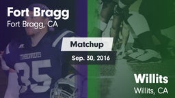 Matchup: Fort Bragg vs. Willits  2016