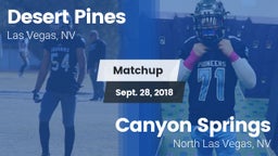 Matchup: Desert Pines vs. Canyon Springs  2018