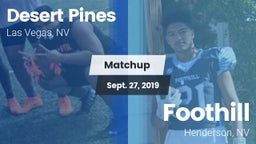 Matchup: Desert Pines vs. Foothill  2019