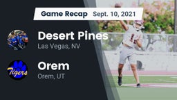 Recap: Desert Pines  vs. Orem  2021